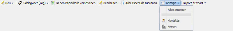 Kontakte - Ansicht