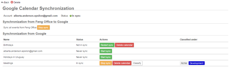 Sync Option